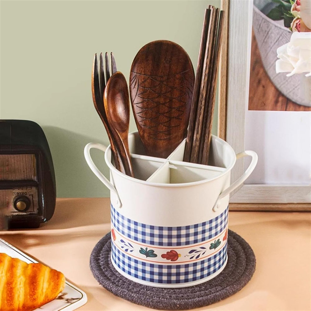 Home Decor Retro - Ретро-органайзер для столовых приборов с дренажом