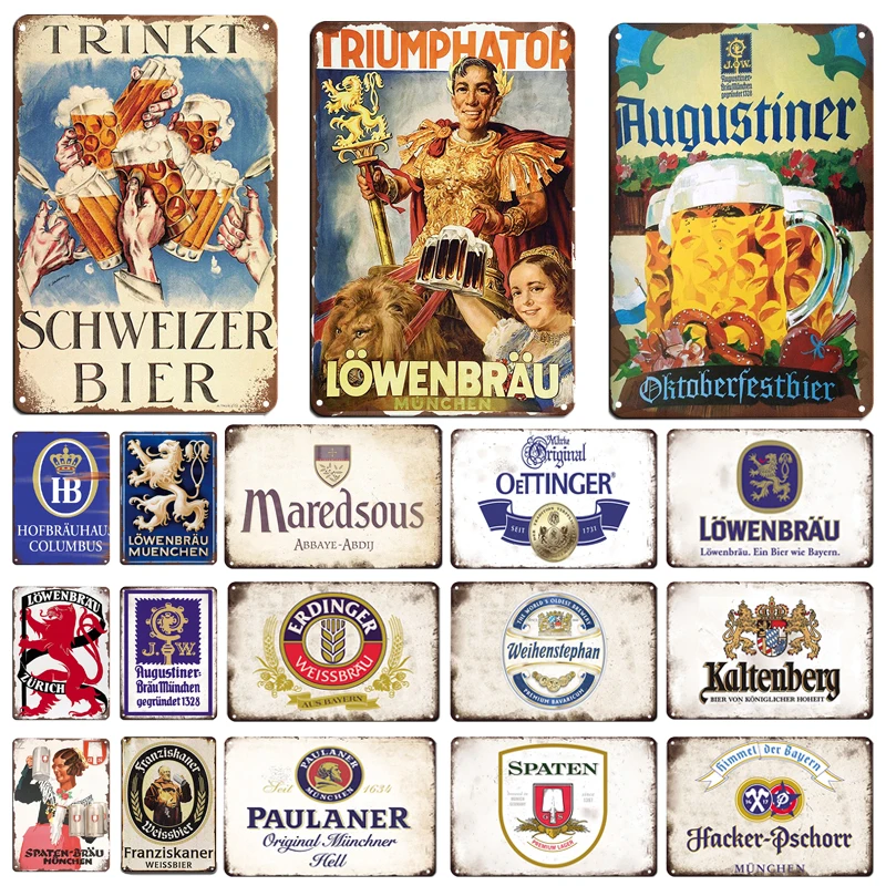 Germany Home Decor - Ретро-винтажная декоративная табличка из жести с