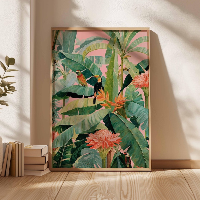 Home Decor Trends - 1 шт. ретро-постер с тропическим пейзажем