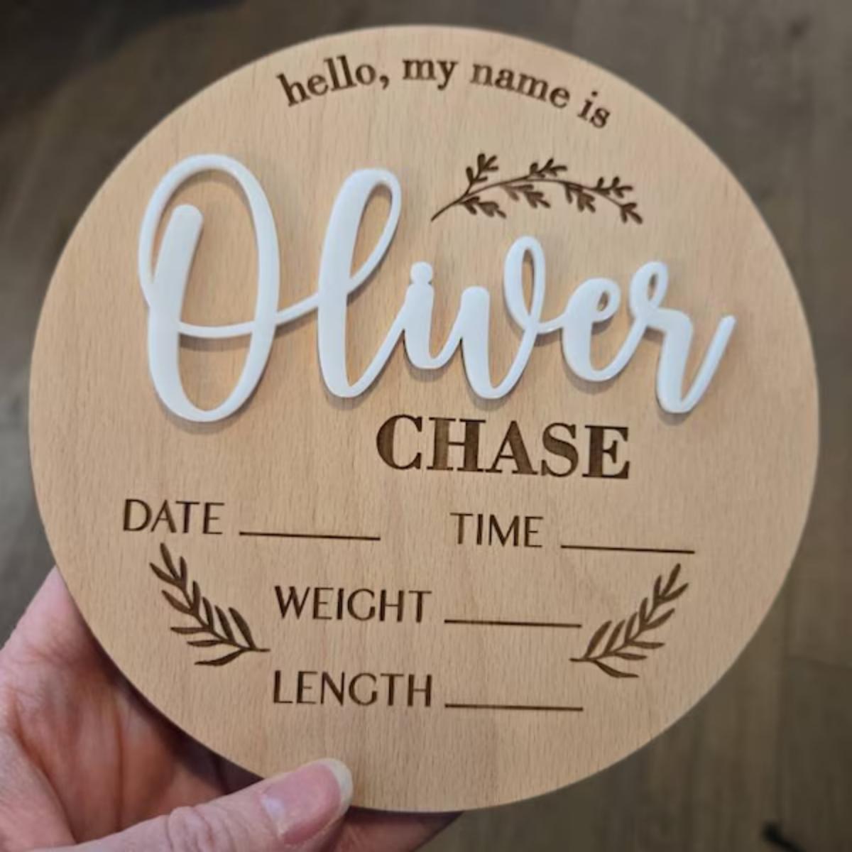 Home Decor Rustic - 1 шт. Деревянная табличка с именем
