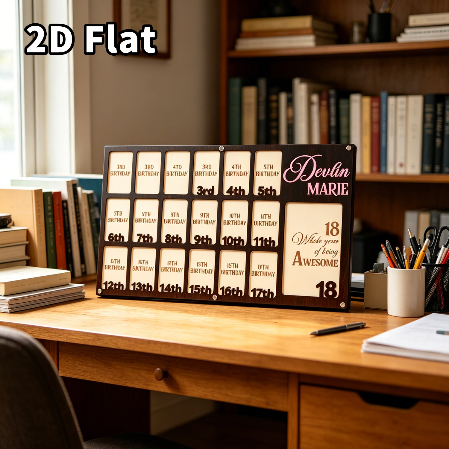 Home Decor Diy - 1 шт. Деревянная фоторамка-плакетка на заказ,