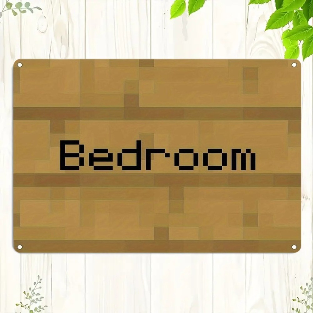 Home Decor Trends - Винтажная вывеска для спальни Pixel Art