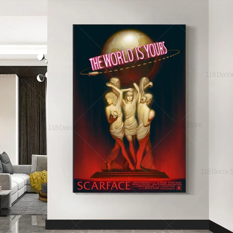 Abstract Oil Painting - Постеры и принты на холсте «Мир