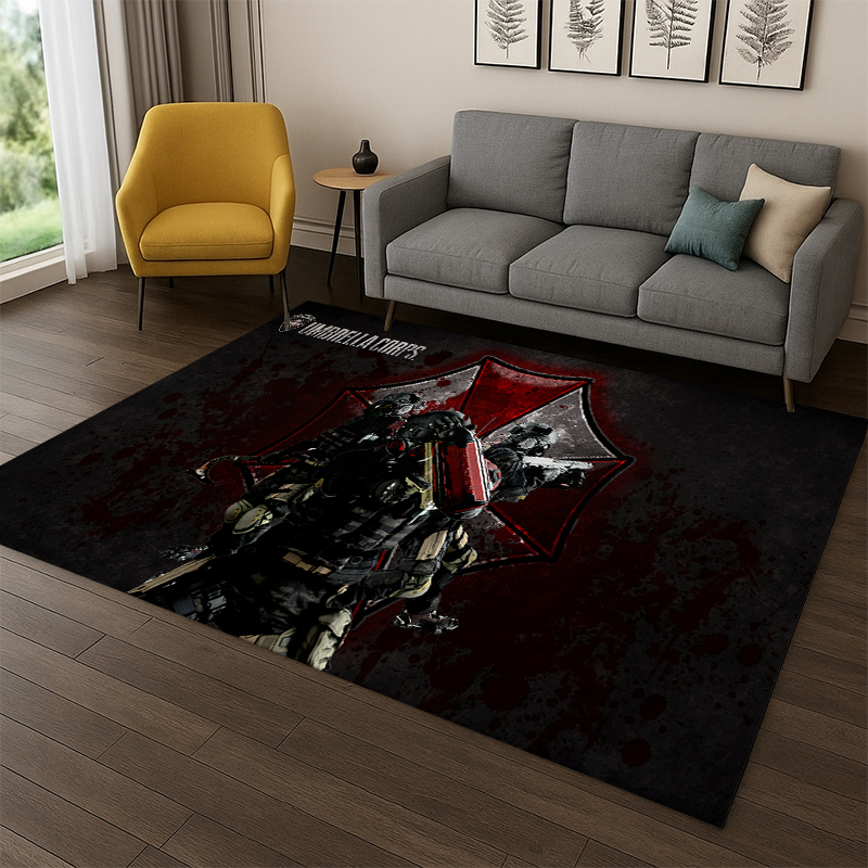 Home Decor Games Online Free - 3D-ковер с изображением Леона из Resident