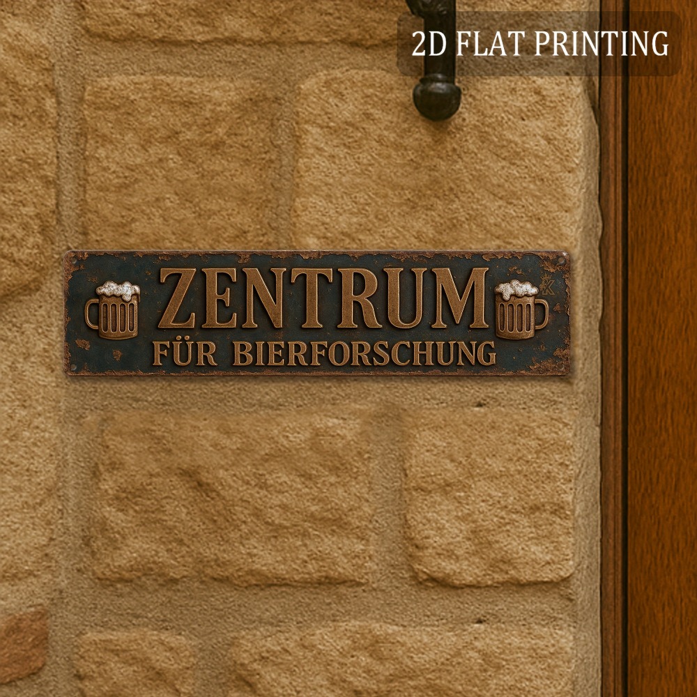 Germany Home Decor - 2D плоский забавный металлический знак Research