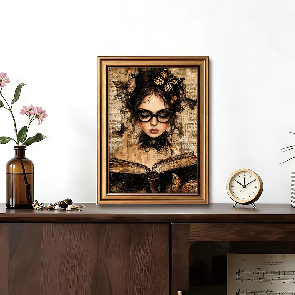 Abstract Oil Painting - Набор постеров в стиле Dark Academia: