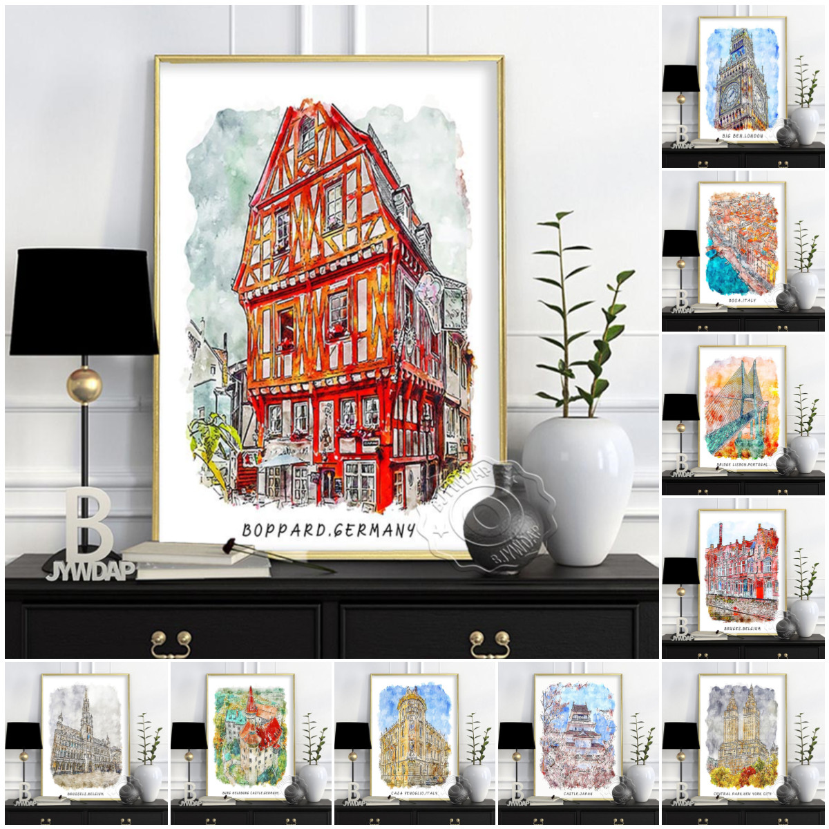 Germany Home Decor - Постер с подогревом города мира, Лондон,