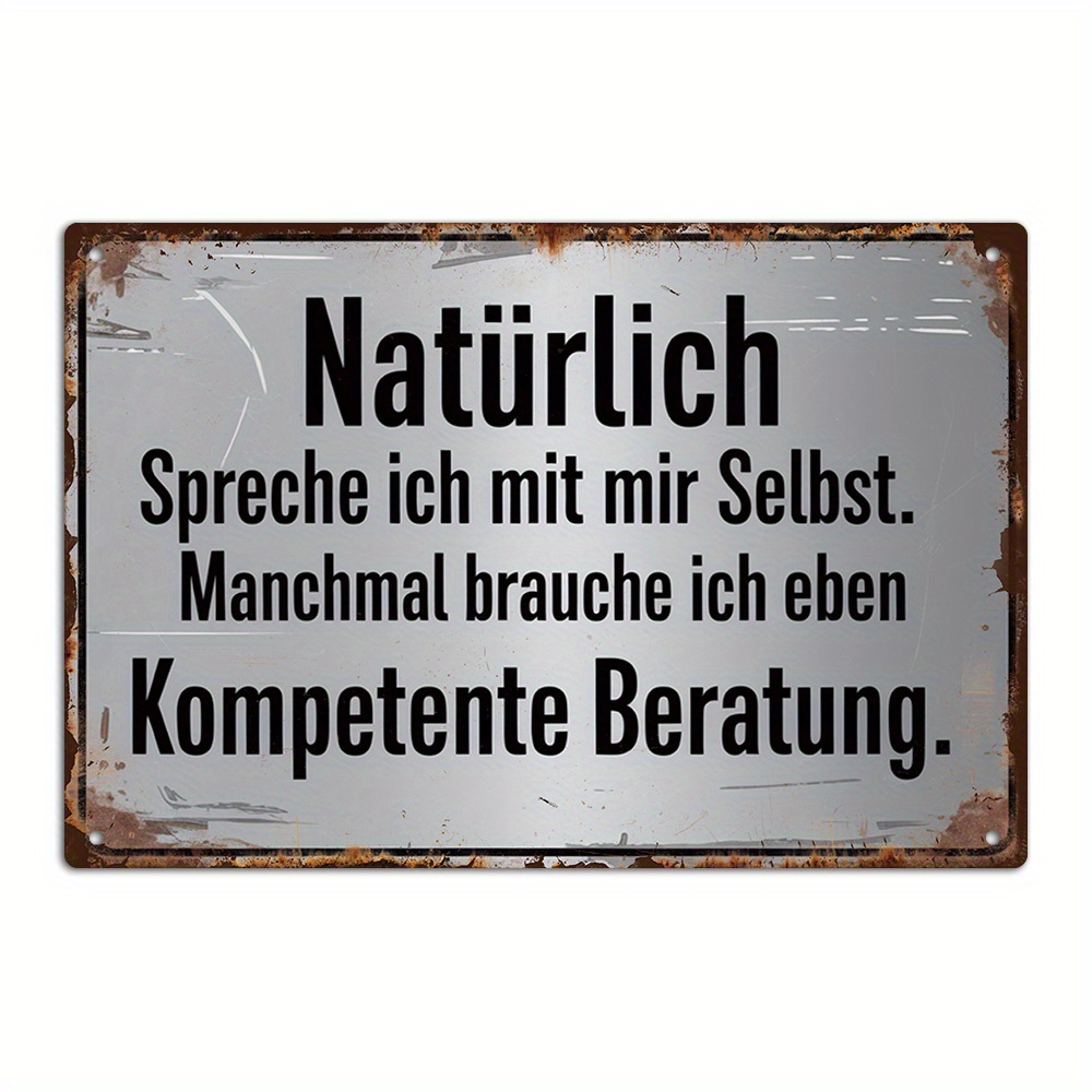 Germany Home Decor - Винтажный немецкий металлический декор для стен