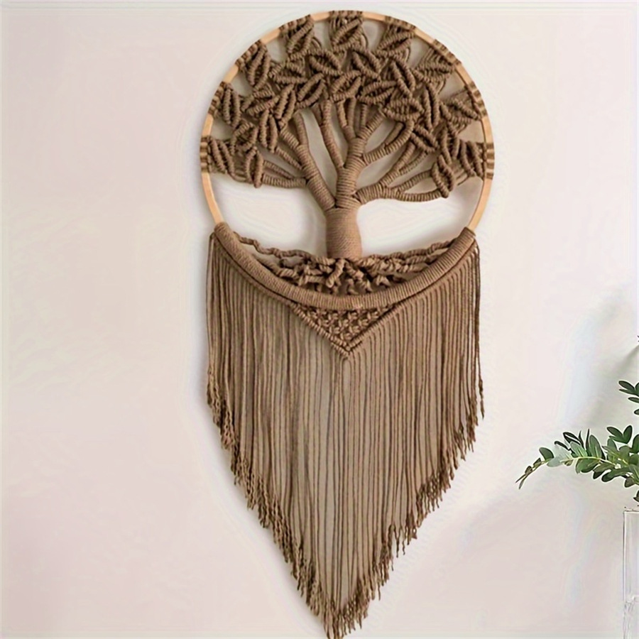 Macrame Wall Hanging - Макраме с деревом жизни, настенное Плетеное