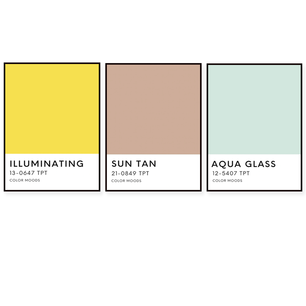 Home Decor Color Palettes - Палитра цветов Sunshine State, цветная печать,
