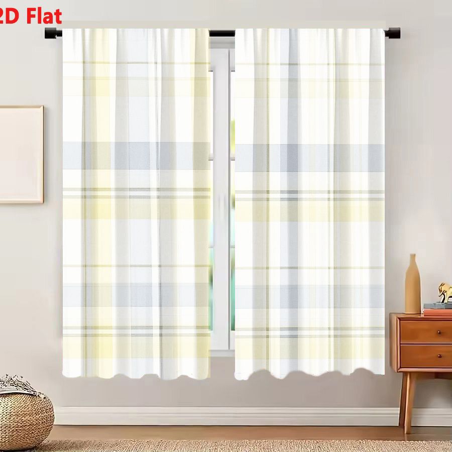 Home Decor Color Palettes - 2 шт. штор с 2D-эффектом, бесшовные,
