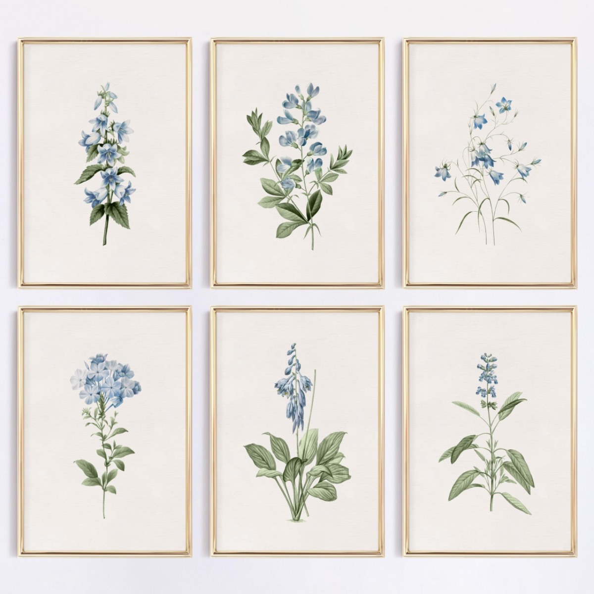 Home Decor Minimal - 1 шт. синий холстовый постер с