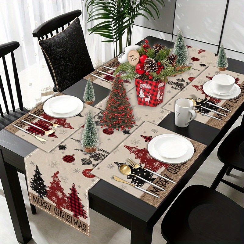 Набор американских рождественс – обзор и цена Linen Table Runner