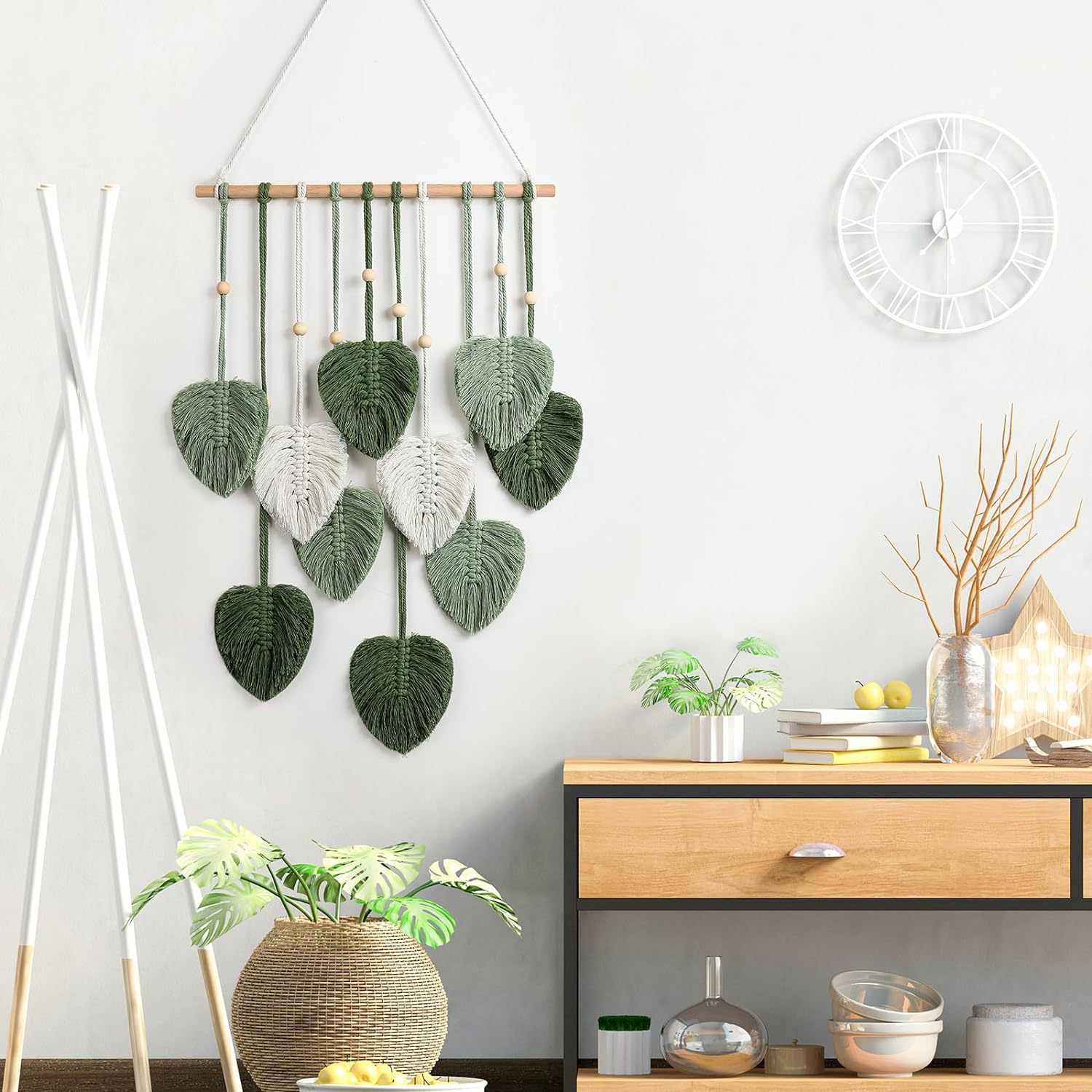 Богемный макраме в виде листье – обзор и цена Macrame Wall Hanging