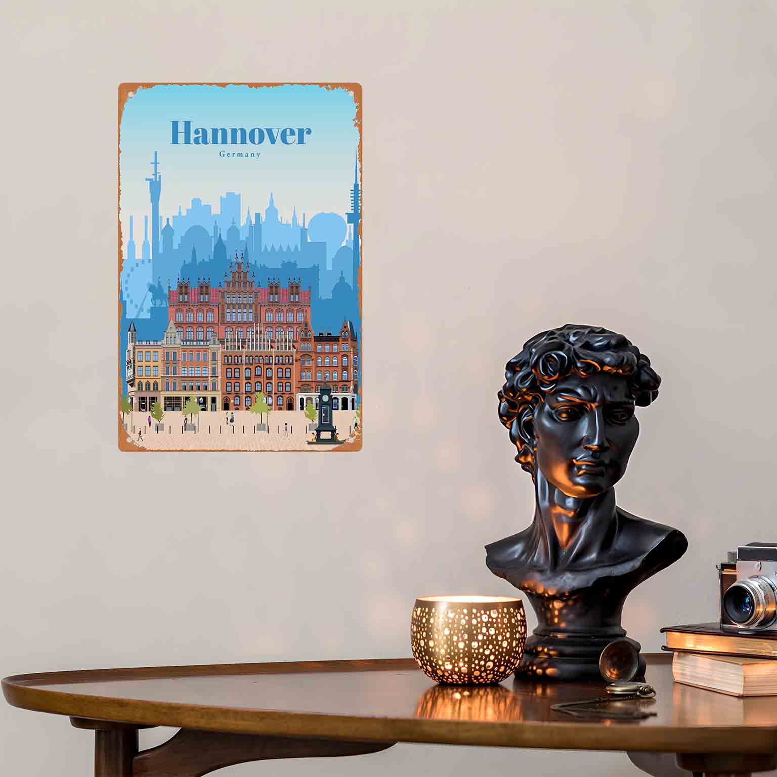 2D плоская металлическая табли – обзор и цена Germany Home Decor