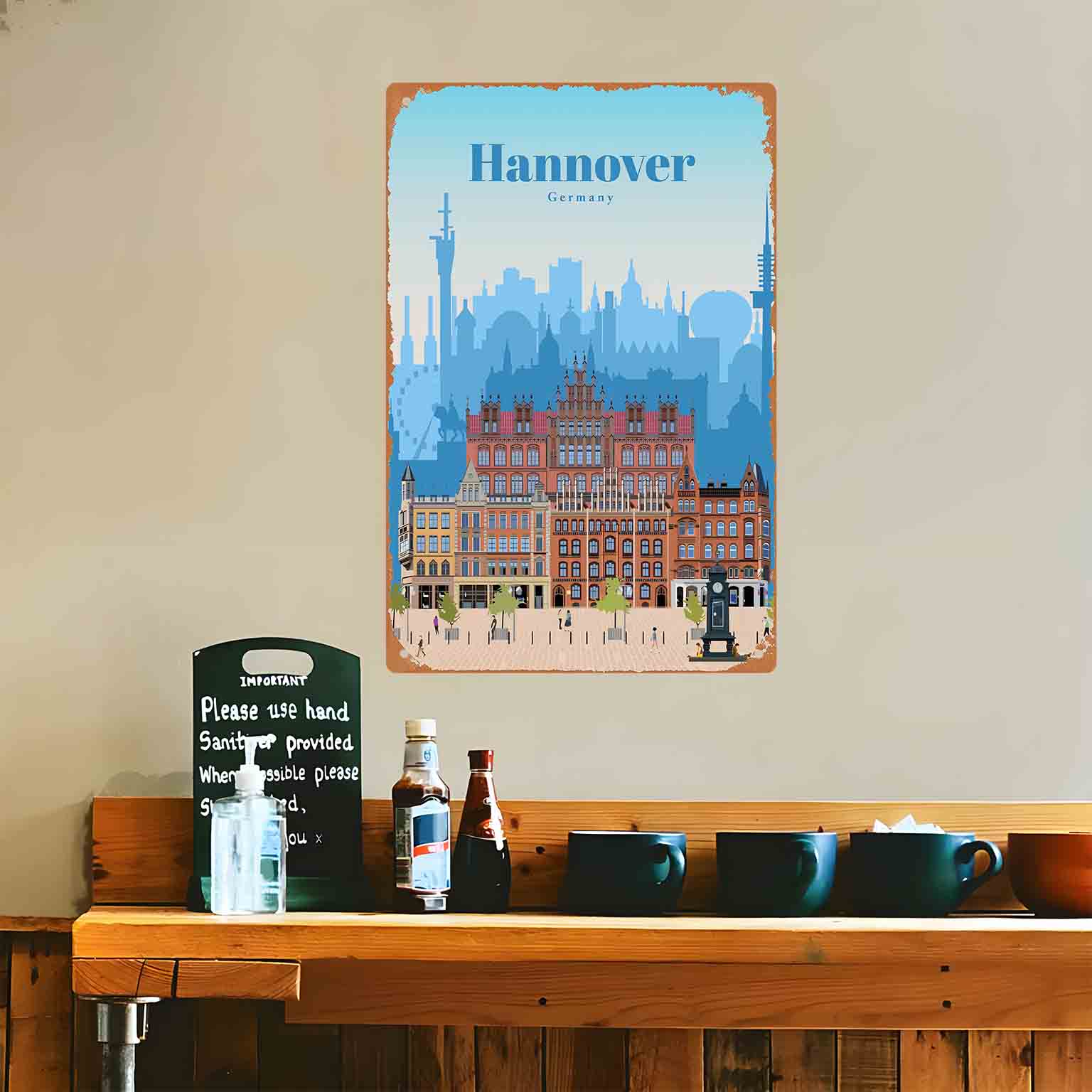 2D плоская металлическая табли – обзор и цена Germany Home Decor