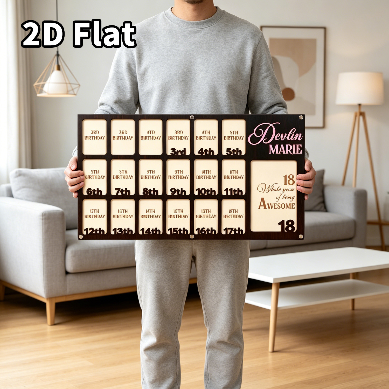 1 шт. Деревянная фоторамка-пла – обзор и цена Home Decor Diy