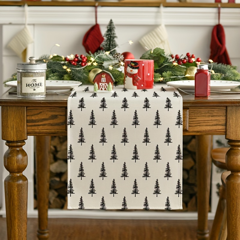 Простая рождественская елка, д – обзор и цена Linen Table Runner