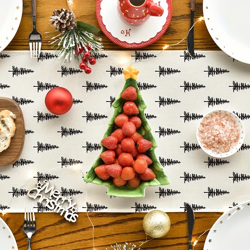 Простая рождественская елка, д – обзор и цена Linen Table Runner