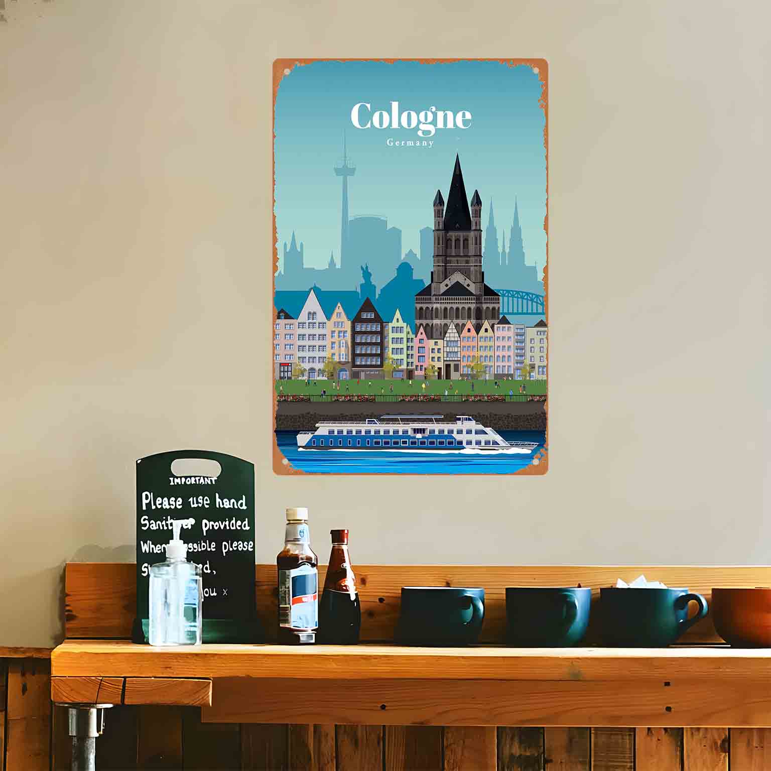 2D плоская металлическая табли – обзор и цена Germany Home Decor