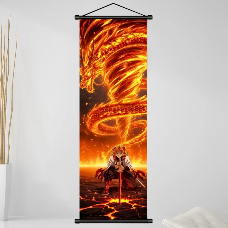 Аниме-постер Demon Slayer: Кёд – обзор и цена Home Decor Japanese