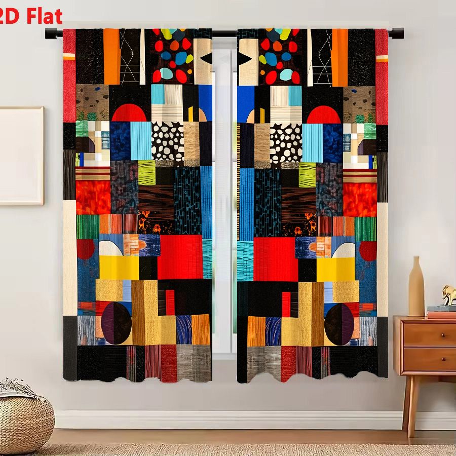 2 шт. плоских 2D-штор с ярким  – обзор и цена Home Decor Color Palettes