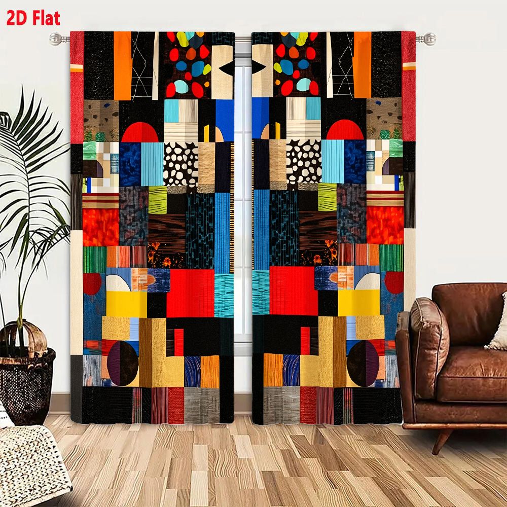 2 шт. плоских 2D-штор с ярким  – обзор и цена Home Decor Color Palettes