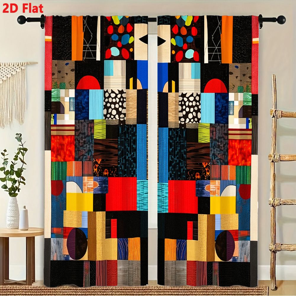 2 шт. плоских 2D-штор с ярким  – обзор и цена Home Decor Color Palettes