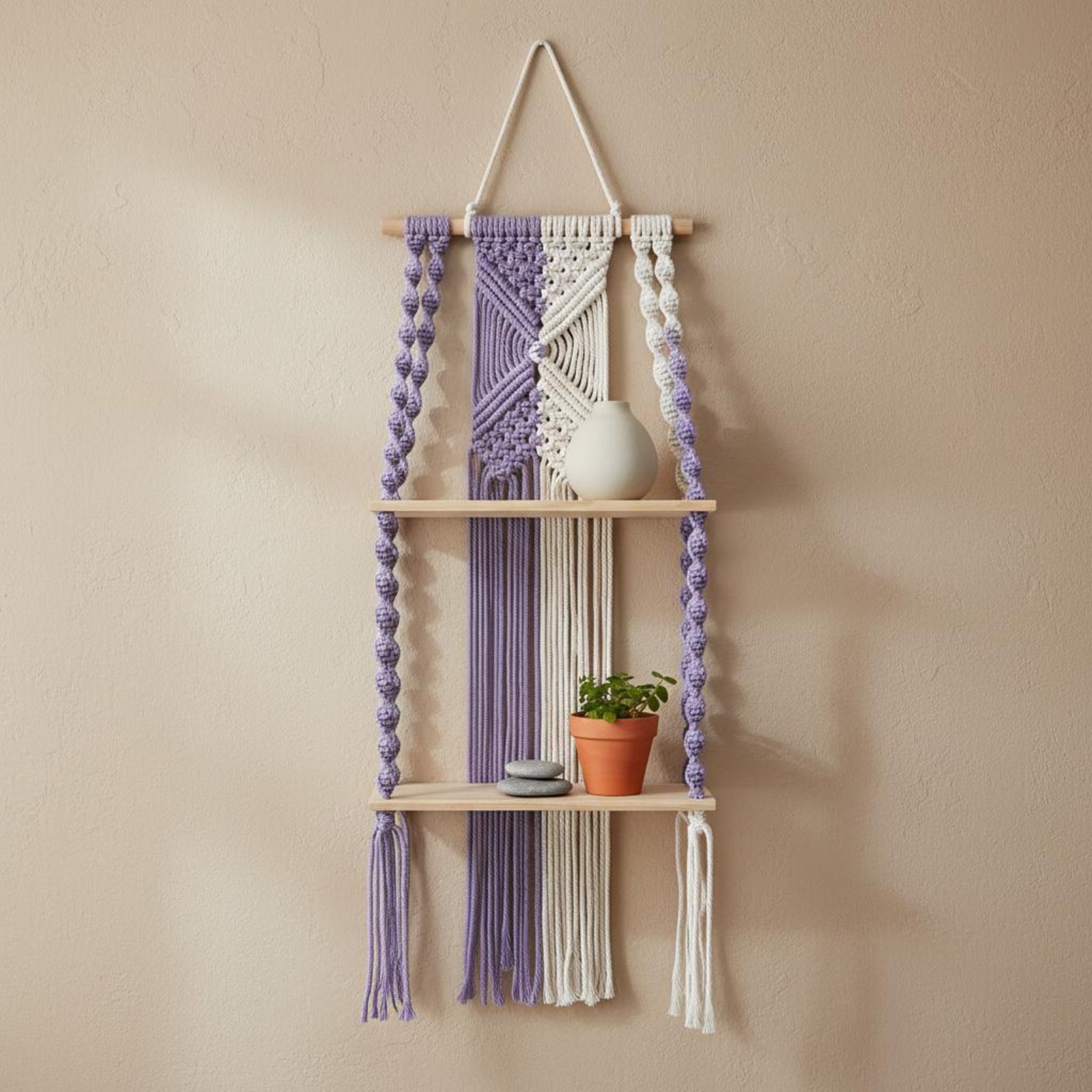 Настенная полка в стиле бохо,  – обзор и цена Macrame Wall Hanging