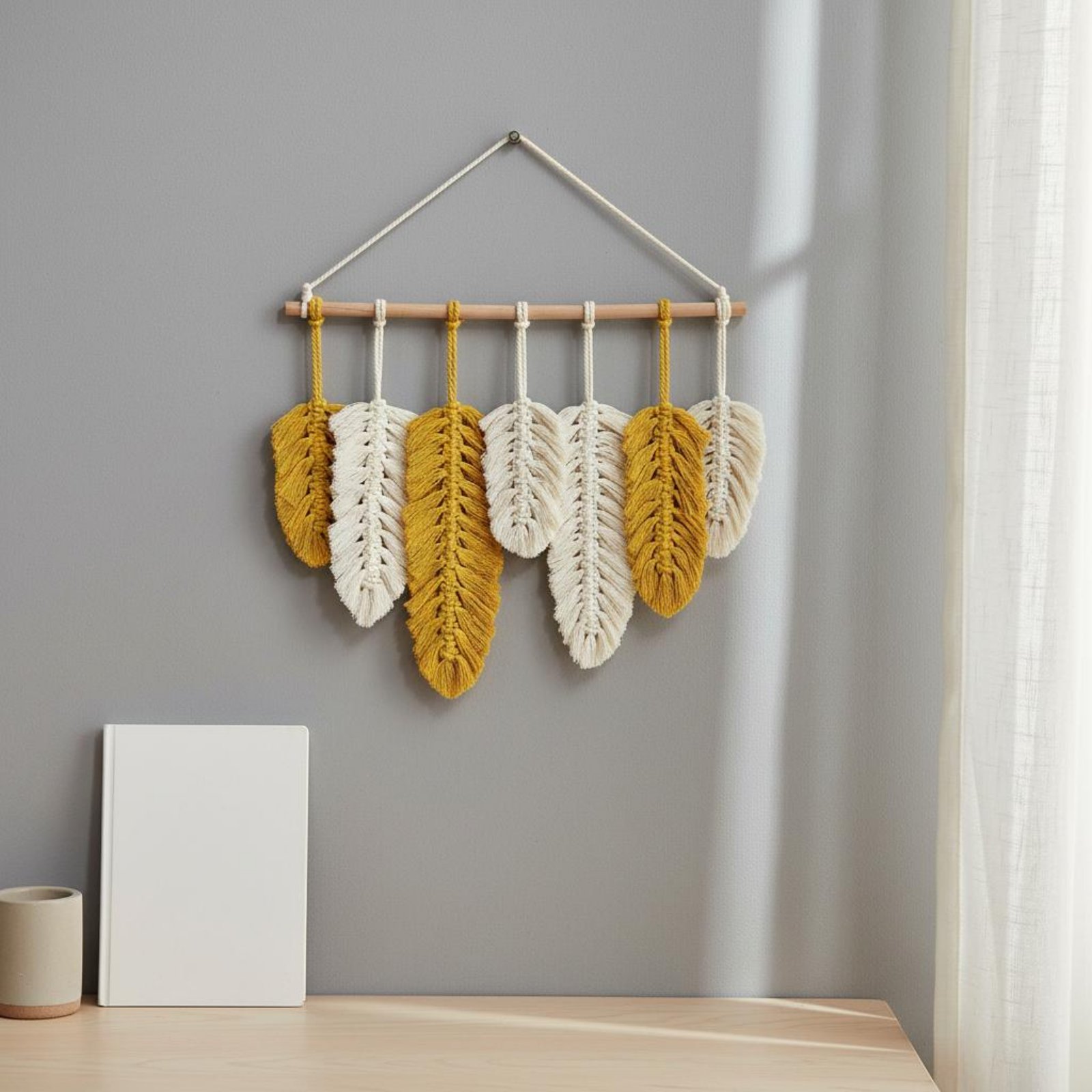 Настенный декор из макраме с п – обзор и цена Macrame Wall Hanging